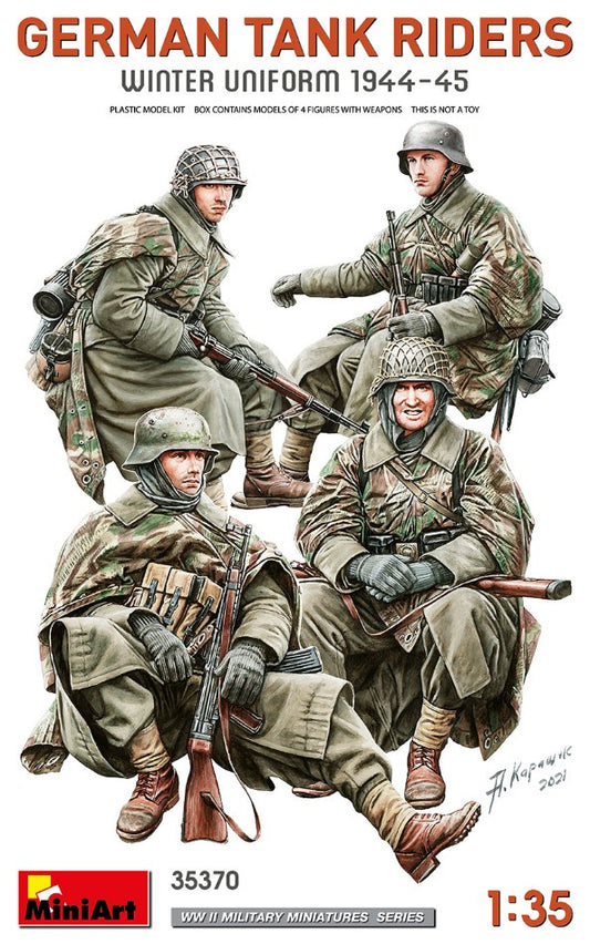 Miniart - GERMAN TANK RIDERS (WINTER UNIFORM 1944-45) KIT 1:35 - Cod. MIN35370