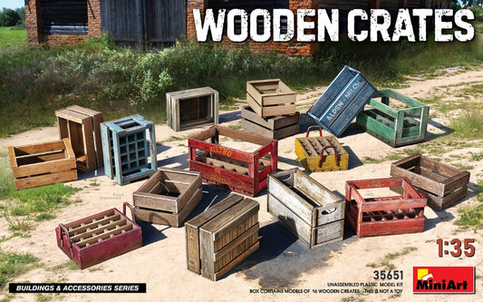 Miniart - WOODEN CRATES KIT 1:35 - Cod. MIN35651