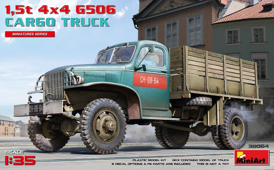 Miniart - 1,5t 4x4 G506 CARGO TRUCK KIT 1:35 - Cod. MIN38064