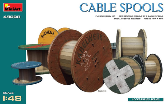 Miniart - CABLE SPOOLS KIT 1:48 - Cod. MIN49008
