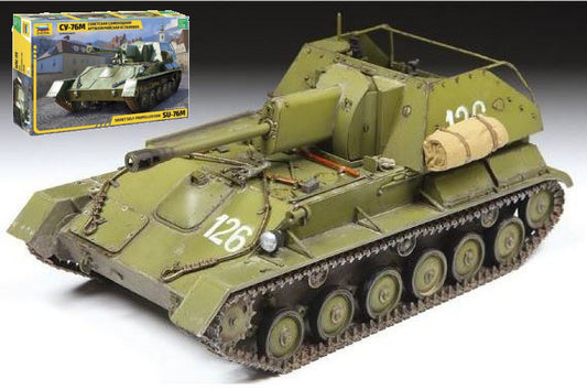 Zvezda - SU-76 SOVIET SELF PROPELLED GUN KIT 1:35 - Cod. Z3662