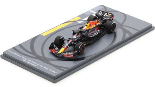 Spark Model - RED BULL MAX VERSTAPPEN 2022 N.1 WINNER ABU DHABI GP (W/TYRE MARKS)1:43 - Cod. S8553
