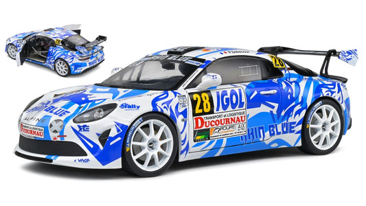 Solido - ALPINE A110 N.28 RALLY DU VAR 2021 NIGHT VERSION DELEC./DE CASTELLI 1:18 - Cod. SL1801624