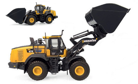 Universal Hobbies - PALA GOMMATA KOMATSU WA475-10 TOOL LINKAGE WITH HIGH DUMP BUCKET 1:50 - Cod. UH8171