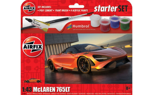 Airfix - MC LAREN 765 SMALL STARTER SET KIT 1:43 - Cod. A55006