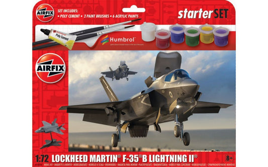 Airfix - LOCKHEED MARTIN F-35B LIGHTNING II STARTER SET KIT 1:72 - Cod. A55010
