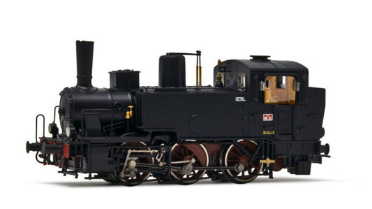 Rivarossi - FS STEAM LOCOM.GR.835 WITH ELECTRIC LAMPS AND WHITE WHEEL EP.III-IV 1:87 - Cod. HR2918