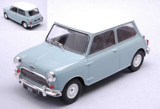 Whitebox - AUSTIN MINI COOPER S 1965 LIGHT BLUE/WHITE RHD 1:24 - Cod. WB124183