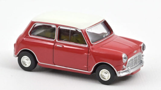 Norev - MINI COOPER S 1964 TARTAN RED AND WHITE ROOF 1:54 - Cod. NV310520