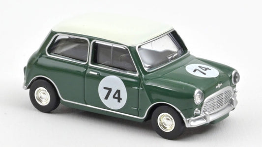 Norev - MINI COOPER S 1964 ALMOND GREEN WITH NUMBER 74 1:54 - Cod. NV310525