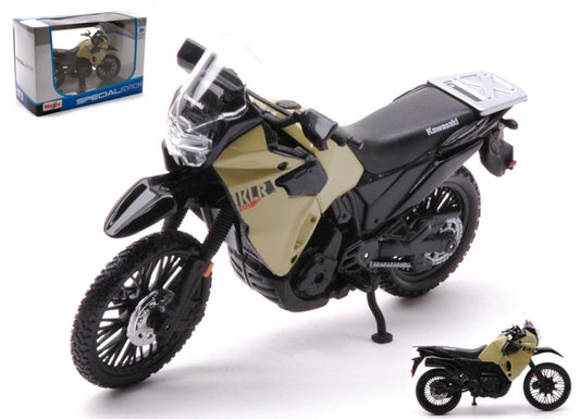 Maisto - KAWASAKI KLR 650 SAND COLOR/BLACK 1:18 - Cod. MI21836