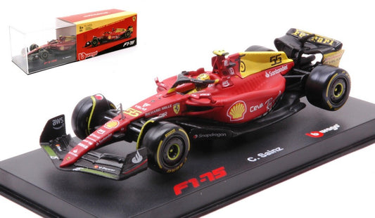 Burago - FERRARI F1-75 N.55 2022 CARLOS SAINZ MONZA GP SIGNATURE 1:43 - Cod. BU36831SM