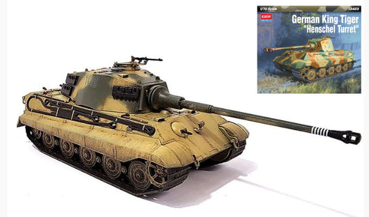 Academy - GERMAN KING TIGER "HENSCHEL TURRET" KIT 1:72 - Cod. ACD13423