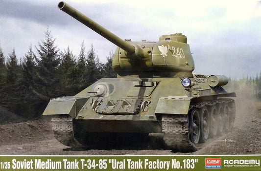 Academy - SOVIET MEDIUM TANK T-34-85 "URAL TANK FACTORY No.183" KIT 1:35 - Cod. ACD13554