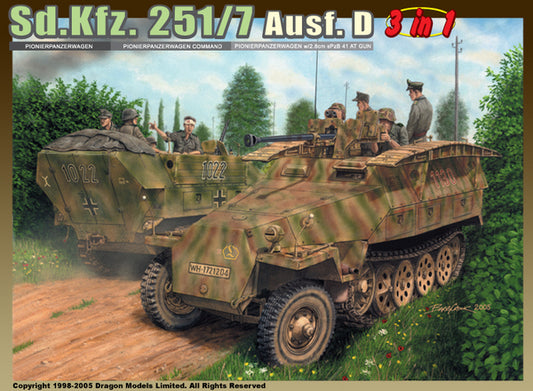 Dragon - SD.KFZ 251/7 AUSF.D (3 IN 1) KIT 1:35 - Cod. D6223
