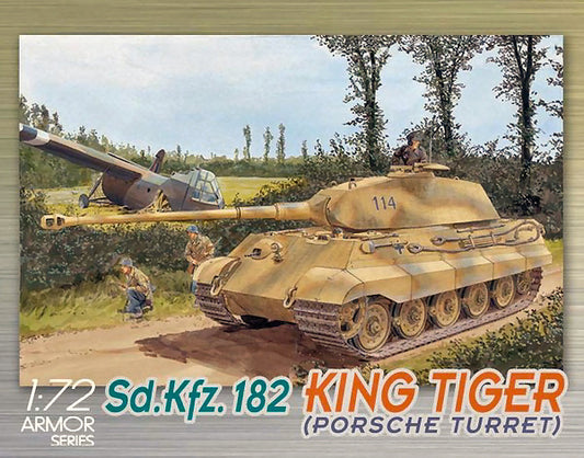 Dragon - SD.KFZ.182 KINGTIGER PORSCHE TURRET KIT 1:72 - Cod. D7231