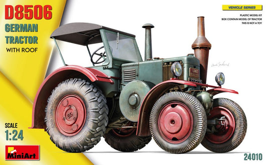 Miniart - GERMAN TRACTOR D8506 W/ROOF KIT 1:24 - Cod. MIN24010