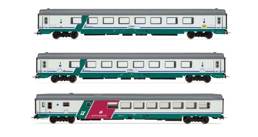Rivarossi - FS 3-UNIT TORINO-REGGIO CALABRIA XMPR "INTERCITY PLUS" LIVERY EP.Vb 1:87 - Cod. HR4359