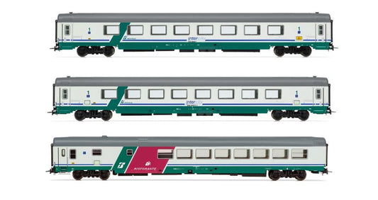 Rivarossi - FS 3-UNIT TORINO-REGGIO CALABRIA XMPR "INTERCITY PLUS" LIVERY EP.Vb 1:87 - Cod. HR4359