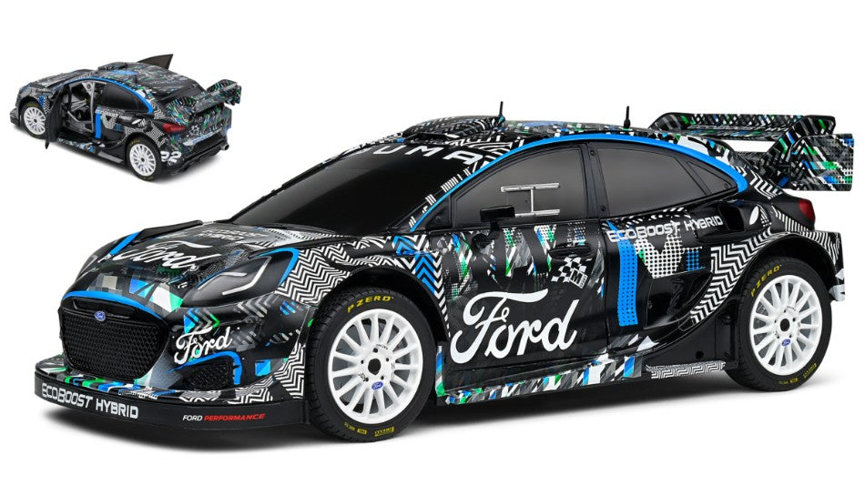 Solido - FORD PUMA RALLY1 N.0 GOODWOOD FESTIVAL OF SPEED 2021 BLACK 1:18 - Cod. SL1809501