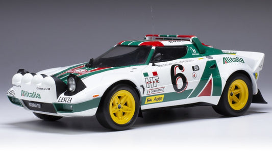 Ixo Model - LANCIA STRATOS HF N.6 RALLY MONTE CARLO 1976 WALDEGAARD/THORSZEL.1:18 - Cod. 18RMC162B