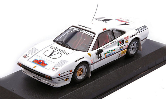 Best Model - FERRARI 308 GTB N.4 RALLY ELBA 1984 "LUCKY"-BERRO 1:43 - Cod. BT9846