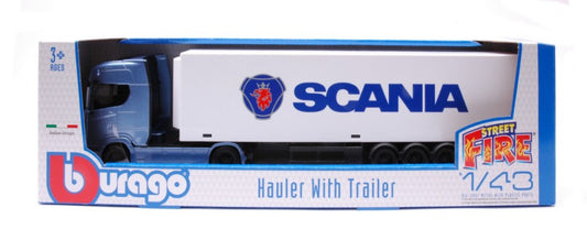 Burago - SCANIA S730 HIGHLINE CAB + CONTAINER "SCANIA" 1:43 - Cod. BU31468BU