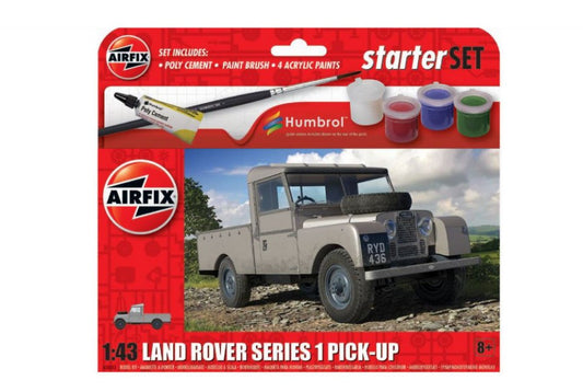 Airfix - LAND ROVER SERIES 1 SMALL STARTER SET KIT 1:43 - Cod. A55012