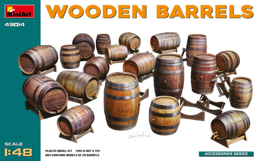 Miniart - WOODEN BARRELS KIT 1:48 - Cod. MIN49014