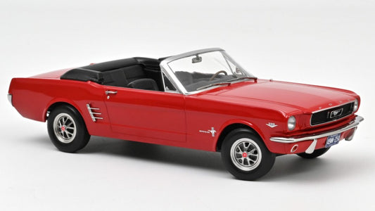 Norev - FORD MUSTANG CONVERTIBLE 1966 RED 1:18 - Cod. NV182810