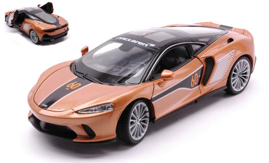 Welly - MCLAREN GT MET.DARK BEIGE 60th ANNIVERSARY EDITION 1:24 - Cod. WE24105S