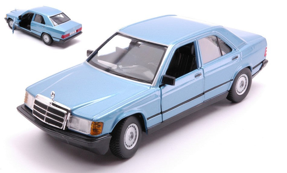 Burago - MERCEDES 190E 1987 BLUE 1:24 - Cod. BU21103B