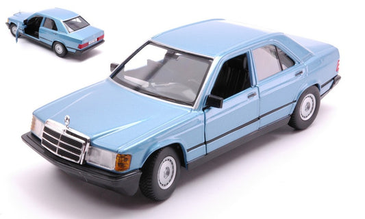 Burago - MERCEDES 190E 1987 BLUE 1:24 - Cod. BU21103B