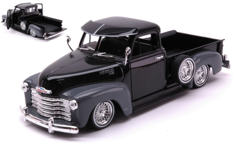 Welly - CHEVROLET 3100 PICK UP 1953 BLACK/GREY 1:24 - Cod. WE22087BKGY