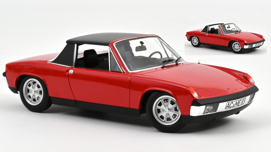 Norev - VW-PORSCHE 914 1.7 1972 RED 1:18 - Cod. NV187690