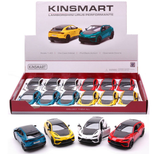 Kinsmart - LAMBORGHINI URUS COL.ASS. 1:40 - Cod. KT5447D