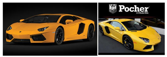 Pocher - LAMBORGHINI AVENTADOR ORION YELLOW KIT 1:8 - Cod. HK119