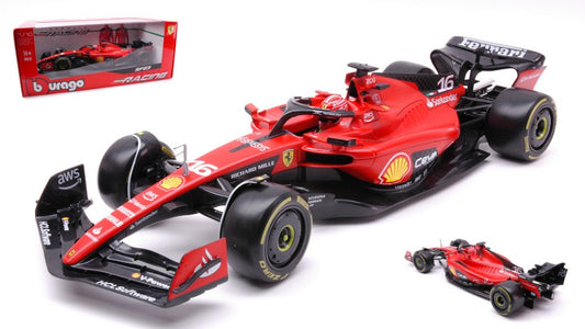 Burago - FERRARI F-23 N.16 2023 CHARLES LECLERC 1:18 - Cod. BU16812L