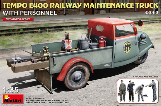 Miniart - TEMPO E400 RAILWAY MAINTENANCE KIT 1:35 - Cod. MIN38063