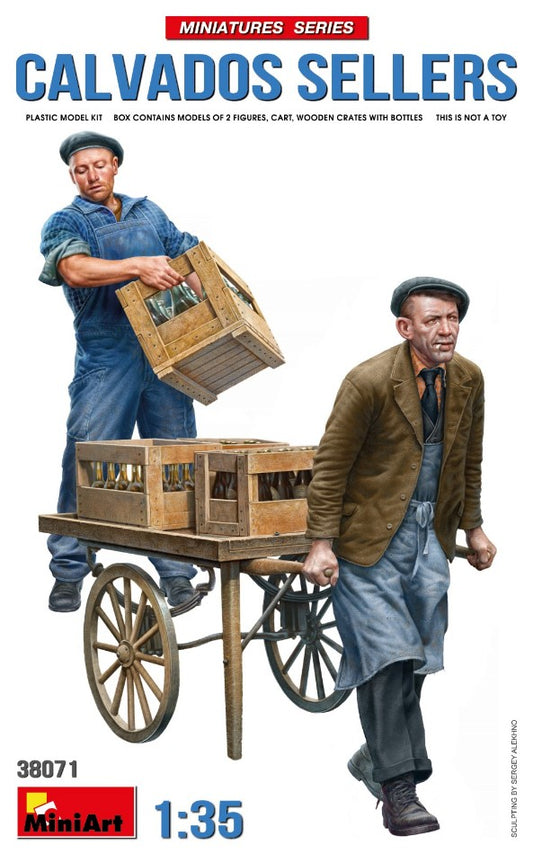 Miniart - CALVADOS SELLERS (VENDITORI DI BEVANDA ALCOLICA) KIT 1:35 - Cod. MIN38071