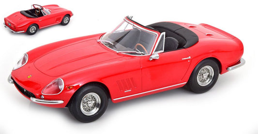 Kk Scale - FERRARI 275 GTB4 NART SPYDER 1967 RED 1:18 - Cod. KKDC180234