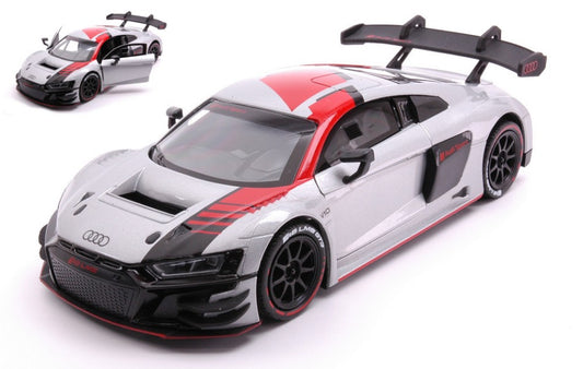 Motormax - AUDI R8 LMS GT3 SILVER/RED 1:24 - Cod. MTM73788