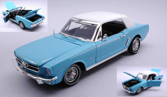 Motormax - FORD MUSTANG HARD TOP "JAMES BOND THUNDEBALL" BLUE/WHITE 1:18 - Cod. MTM79834
