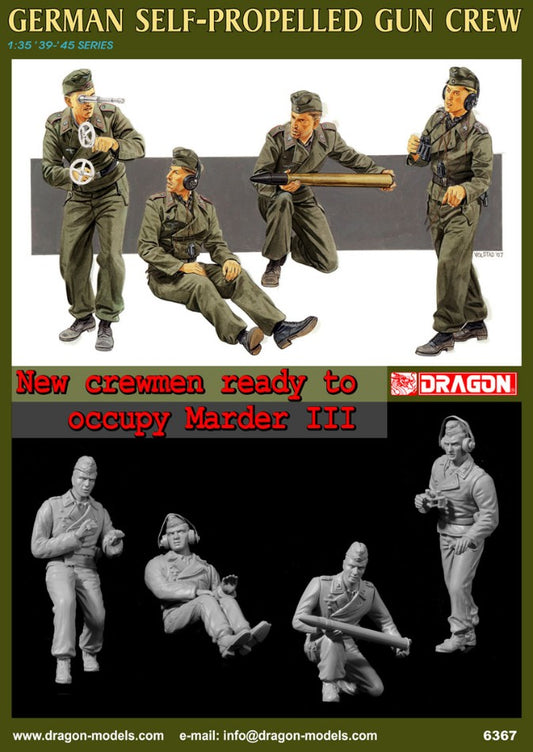 Dragon - GERMAN SELF PROP.GUN CREW KIT 1:35 - Cod. D6367