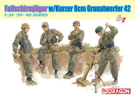 Dragon - FALLSCHIRMJAGER W/KURZER 8cm GRANATWERFER 42 KIT 1:35 - Cod. D6373