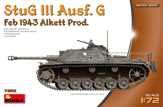 Miniart - STUG III AUSF.G FEB.1943 PROD. KIT 1:72 - Cod. MIN72101