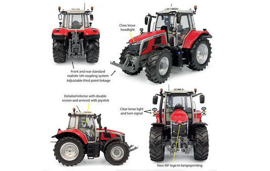 Universal Hobbies - TRATTORE MASSEY FERGUSON 6S.180 2023 1:32 - Cod. UH6459