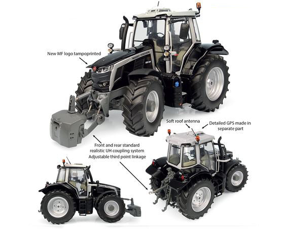 Universal Hobbies - TRATTORE MASSEY FERGUSON 6S.180 "BLACK BEAUTY" 2023 1:32 - Cod. UH6611