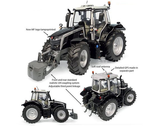 Universal Hobbies - TRATTORE MASSEY FERGUSON 6S.180 "BLACK BEAUTY" 2023 1:32 - Cod. UH6611