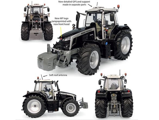 Universal Hobbies - TRATTORE MASSEY FERGUSON 7S.190 "BLACK BEAUTY" 2023 1:32 - Cod. UH6617
